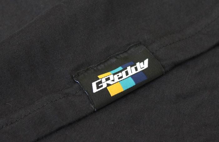 GReddy Classic 3-Stripe Logo T-Shirt - Medium - Black