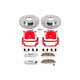 Power Stop 01-05 Honda Civic Front Z26 Street Warrior Brake Kit w/Calipers