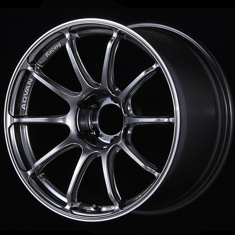 Advan RSIII 18x8.0 / +54 Offset / 5x114.3 / 73mm Bore / Racing Hyper Black and Ring