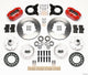 Wilwood Dynapro Dust-Boot Front Kit 11.00in Red 1965-1969 Mustang Disc & Drum Spindle