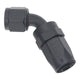 DeatschWerks 8 AN Female Flare Swivel 60-Degree Hose End CPE - Anodized Matte Black