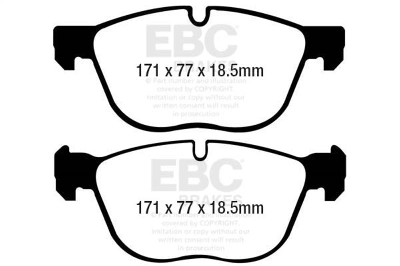 EBC 07-10 BMW X5 3.0 Redstuff Front Brake Pads