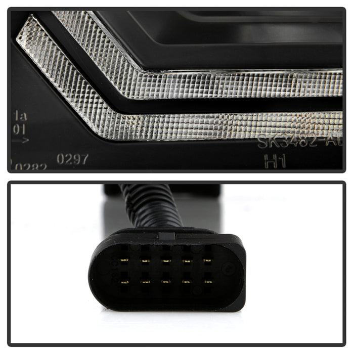 Spyder 09-11 Audi A6 Halogen Model Only Projector Headlights - (PRO-YD-ADA609-SEQ-BK)