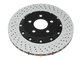 DBA 2020+ Chevrolet Corvette C8 Z51 Rear 5000 Series Cross Drilled Rotor w/NAS Nuts