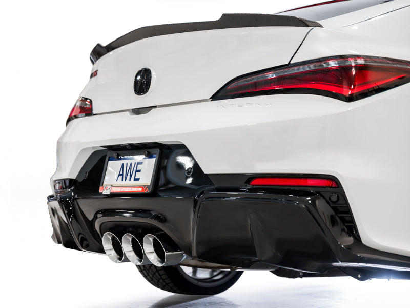 AWE Tuning 2024 Acura Integra Type S DE5 FWD Touring Edition Exhaust w/ Triple Chrome Silver Tips