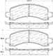 StopTech Sport Brake Pads w/Shims - Front