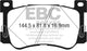EBC 2017+ Genesis G90 5.0L Greenstuff Front Brake Pads