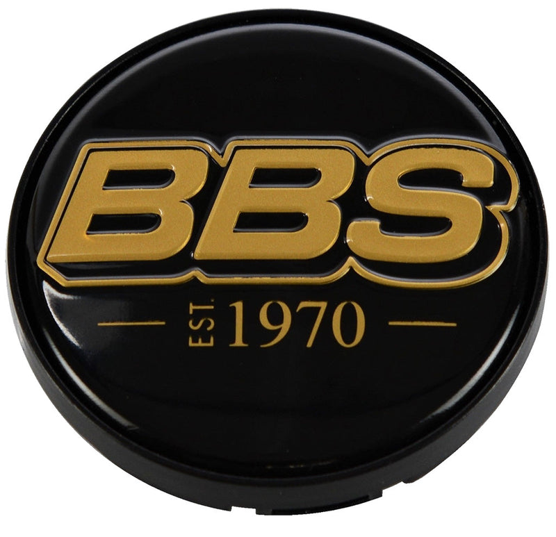 BBS LOGO Center Cap Set 70mm Black/Bronze EST. 1970