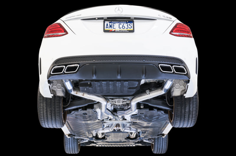 AWE Tuning Mercedes-Benz W205 AMG C63/S Sedan Track Edition Exhaust System (no tips)