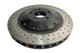 DBA 07-11 Audi S6 Front 5000 Series Cross Drilled Rotor w/Black Hat