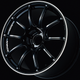 Advan RZII 16x7.0 / +48 Offset / 5x100 / 63mm Bore / Racing Gloss Black and Ring