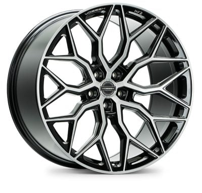 Vossen HF-9 24x10 - 5x130 - ET15 - Deep - 84.1 - Silver Brushed Wheel