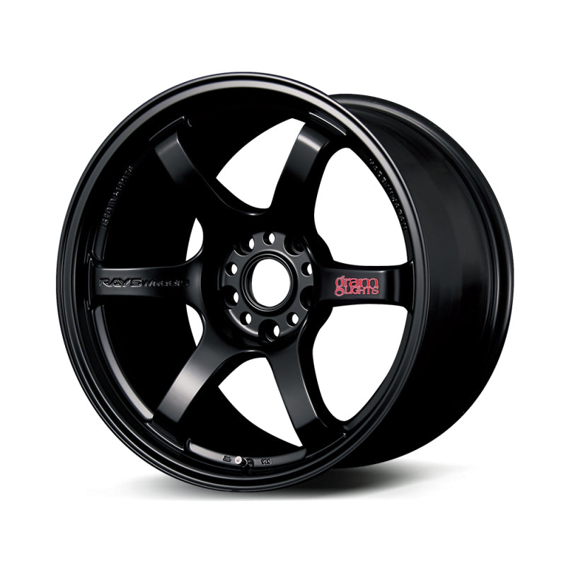 Gram Lights 57DR 18x9.5 +22 5-114.3 Semi Gloss Black Wheel