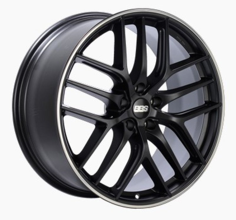 BBS CC-R 20x8 5x112 ET27 Satin Black Polished Rim Protector Wheel -82mm PFS/Clip Required