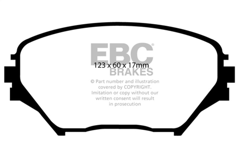 EBC 01-03 Toyota RAV 4 2.0 Greenstuff Front Brake Pads