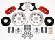 Wilwood Dynapro 6 Front Hub Kit 12.19in Red 55-57 Chevy
