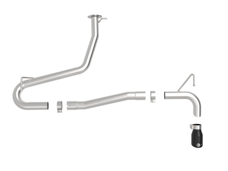 aFe Takeda 2.5in 304 SS Axle-Back Exhaust w/o Muffler w/BlackTips 18-22 Hyundai Kona L4-1.6L (t) AWD