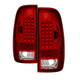 xTune Ford F150 Styleside 97-03 Super Duty 99-07 LED Tail Lights Red Smoke ALT-ON-FF15097-LED-RC