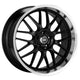 Enkei Lusso 20 x 9.5 35mm Offset 5x120 72.6 Bore Black w/ Machined Lip Wheel