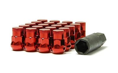 Wheel Mate Muteki SR35 Close End Lug Nuts w/ Lock Set - Black 12x1.25 35mm