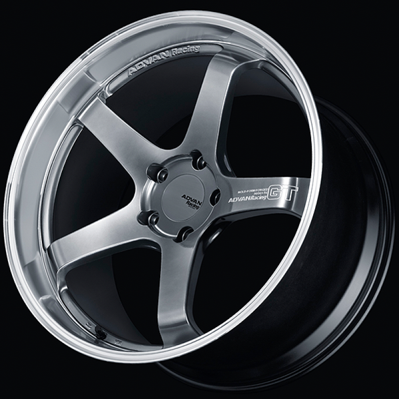 Advan GT for Porsche 21x12.5 / +44 Offset / CL-CL / Machining & Hyper Platinum Black