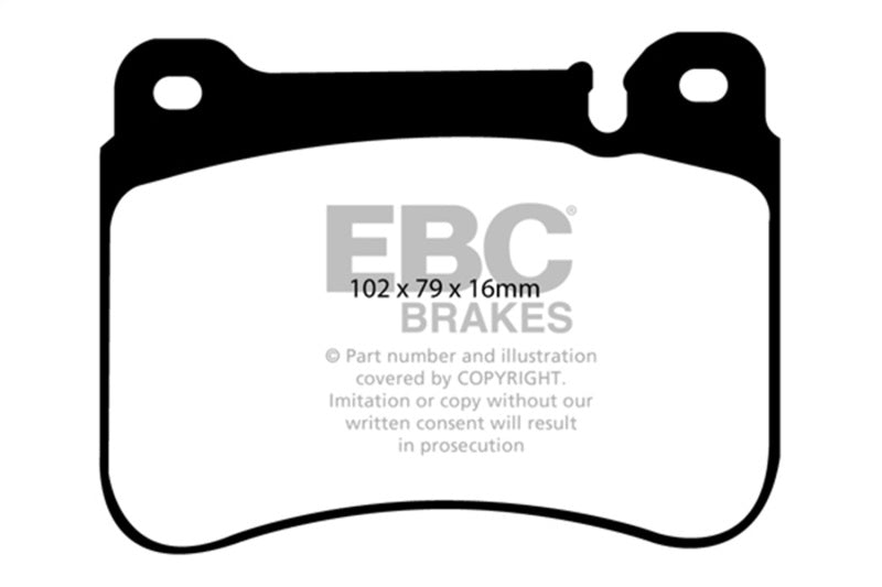 EBC 05-07 Mercedes-Benz C230 (W203) 2.5 Sport Sedan Redstuff Front Brake Pads