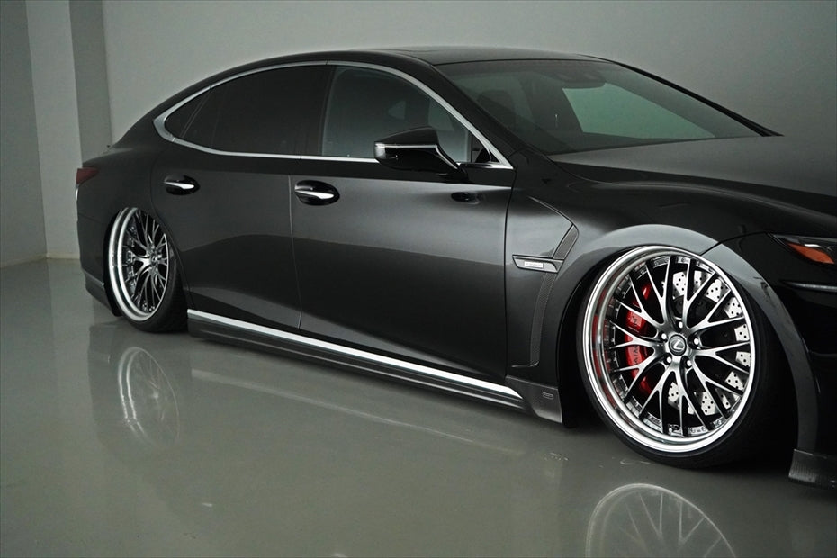 Aimgain VIP EXE LEXUS LS500/500h 18-20 Side Spoilers (Carbon/FRP)