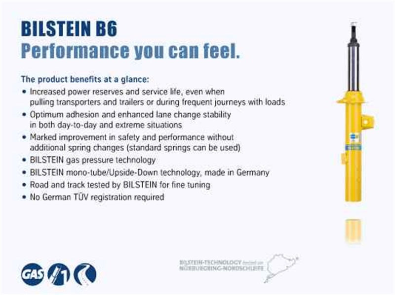 Bilstein B6 15-19 Kia Soul Front RightTwintube Strut Assembly