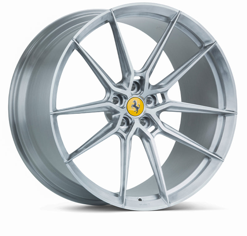 Vossen x Novitec NF9 22x12in - 5x114.3 BP - ET49 - Brushed Gloss Clear Ferrari 458 Rear Wheel