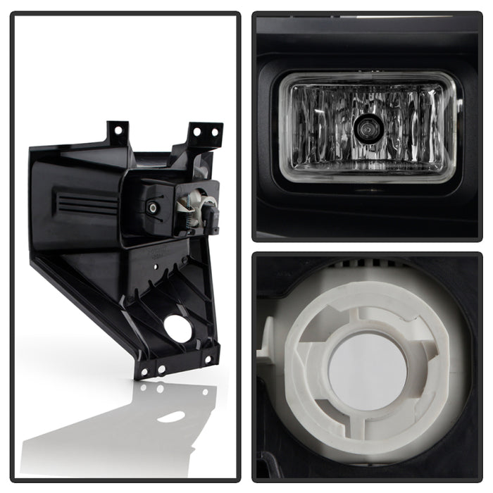 Spyder 17-19 Ford F250/F350 SD OEM Style LED Right Fog Light w/Switch - Clear (FL-FF25017-L)
