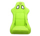 NRG FRP Bucket Seat PRISMA Edition - Large (Neon Green Alcantara/  Pearlized Back)