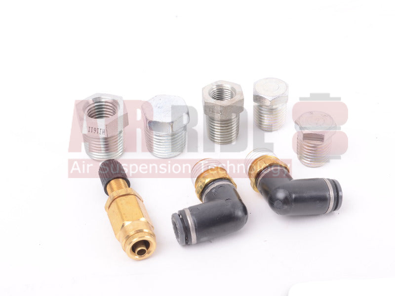 Air Lift Fitting Pack For 4 Gallon Alum Tank 5 Port (11955 Or 12955) With 3/8in Lines and APV2