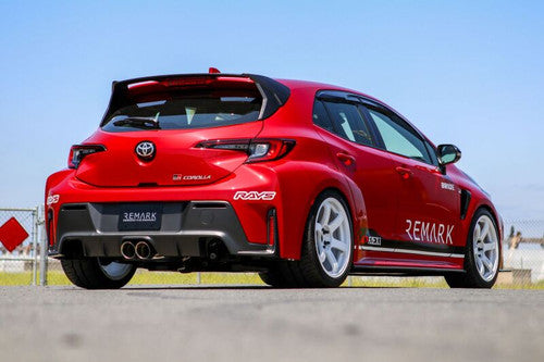 REMARK 24+ Toyota GR Corolla Dual Center Exit w/ Resonator Stainless Steel Catback Exhaust