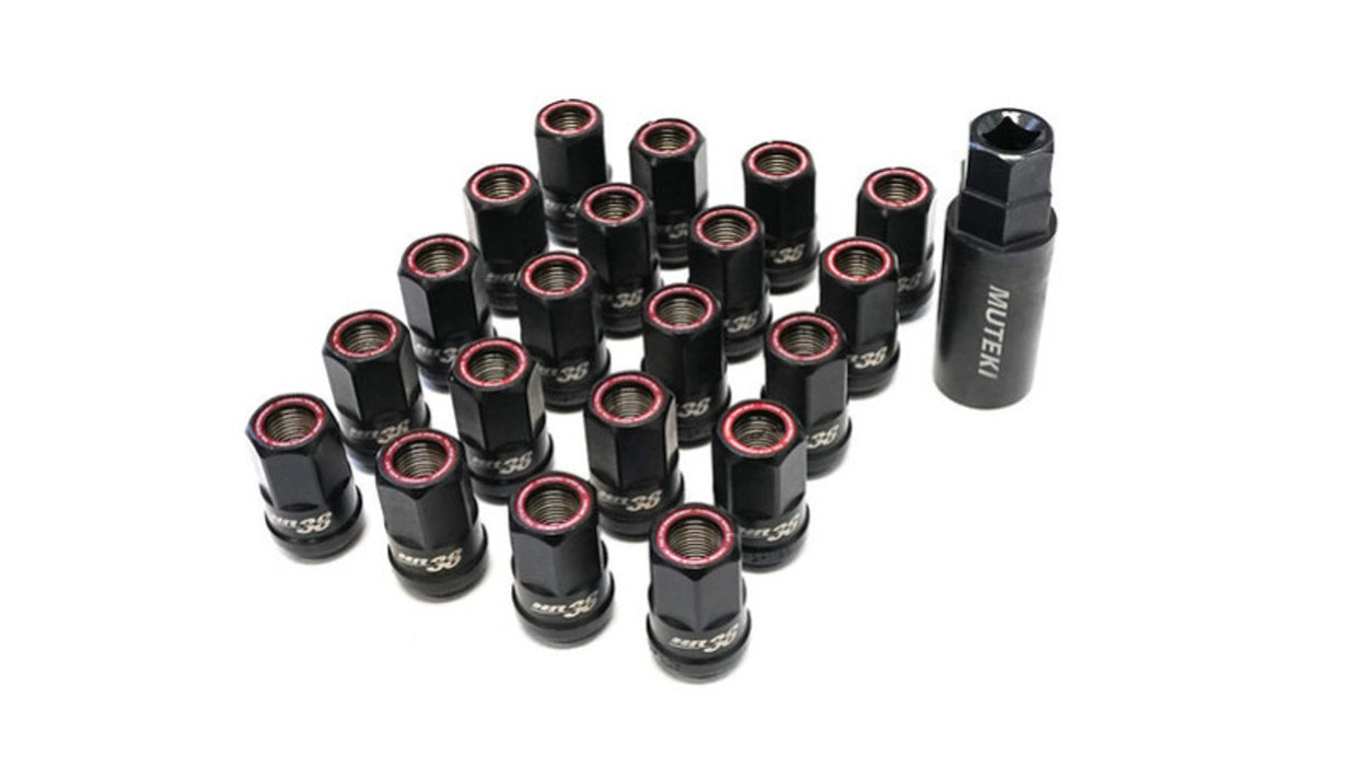 Wheel Mate Muteki Open End Lug Nuts - Red 12x1.25