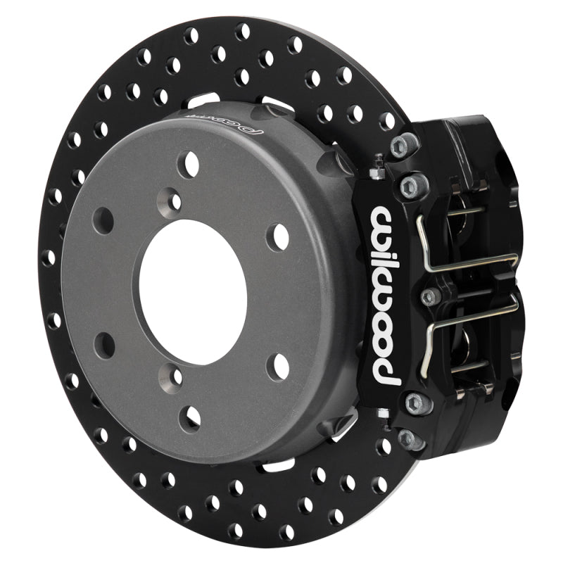 Wilwood 2024 Can Am Maverick Rear Brake Kit 11.60in Drilled - Black