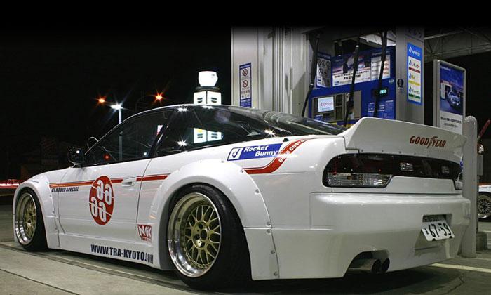 GReddy 89-93 Nissan 240SX/Silvia S13 Rocket Bunny Side Skirts Ver. 1-FRP **Must Check Availability**