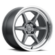 Kansei K14G Roku 18x8.5in / 5x114.3 BP / 35mm Offset / 73.1mm  Bore - Grey and Machined Lip