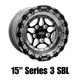 Belak Wheels Series 2 -15x10in / 5x114.3 BP / 7in Backspace - Single Beadlock