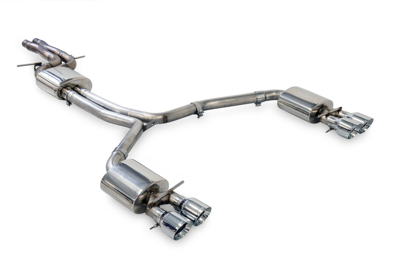 AWE Tuning Audi C7.5 A7 3.0T Touring Edition Exhaust - Quad Outlet Chrome Silver Tips