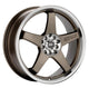 Enkei EV5 18x7.5 5x105/110 38mm Offset 72.6 Bolt Diameter Matte Bronze w/ Machined Lip Wheel