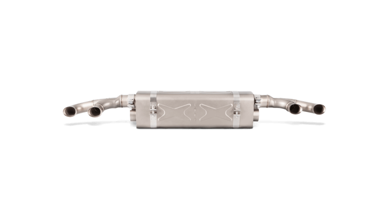 Akrapovic 16-17 Porsche 911 Turbo/Turbo S (991.2) Slip-On Line (Titanium) w/ Tips & Matte Diffuser