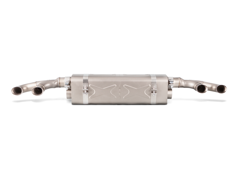 Akrapovic 16-17 Porsche 911 Turbo/Turbo S (991.2) Slip-On Line (Titanium) w/ Tips & Matte Diffuser