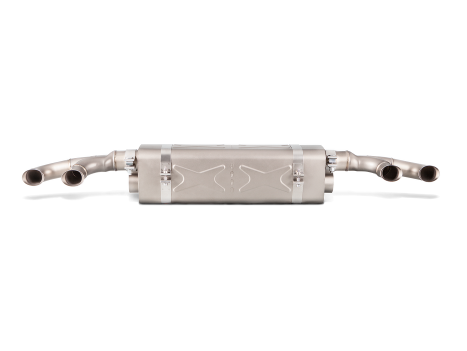 Akrapovic 16-17 Porsche 911 Turbo/Turbo S (991.2) Slip-On Line (Titanium) w/ Tips & Matte Diffuser