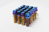 Wheel Mate Mevius Lug Bolt Set of 20 - Blue Neon 14x1.50 27mm Cone 60 DEG TAP