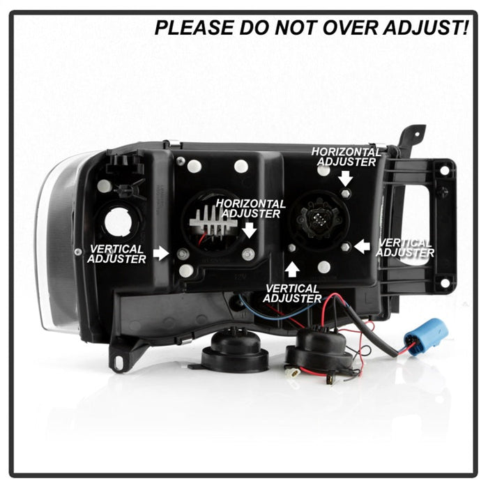 Spyder 13-14 Ford F-150 OE Left Headlight - HID Projector - Chrome (HD-JH-FF15013-HID-OE-L)