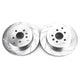 Power Stop 08-12 Land Rover LR2 Rear Evolution Drilled & Slotted Rotors - Pair