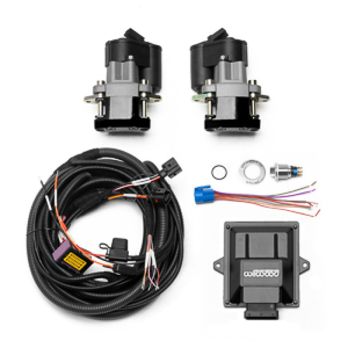 Wilwood Electronic Parking Brake Rear Retrofit Kit w/ Switch Harness - Black Powder Coat Caliper