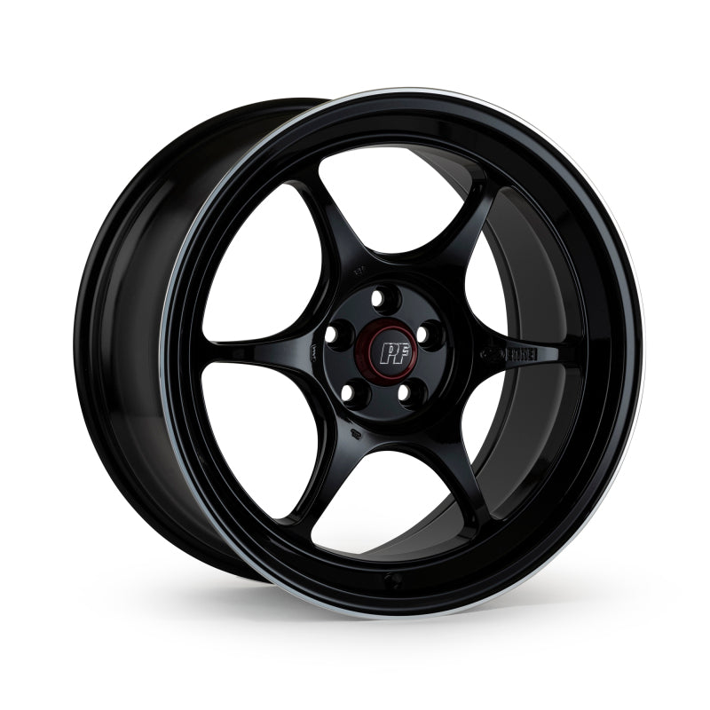 Enkei PF06 17x7.5 5x114.3 45mm Offset 75mm Bore Black Machined Wheel ** SPECIAL ORDER**