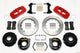 Wilwood AERO4 Rear P-Brake Kit 14.00in Red Chevy 12 Bolt-Spec 3.15in Bearing