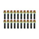 Wheel Mate Mevius 17 Hex Lug Bolt Set of 20 - Chrome Neon 14x1.25 40mm Cone 60 DEG TAP